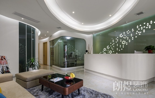 精致小型spa美容會(huì)所-前廳效果圖