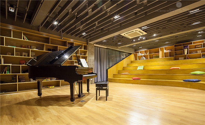  成都天逸藝術培訓學校大廳裝修效果圖