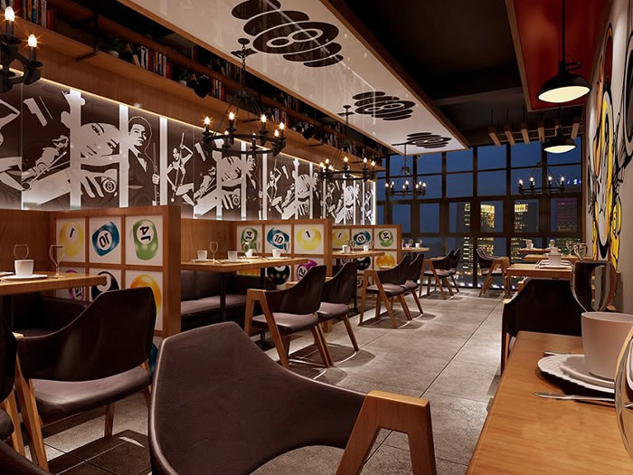 品牌連鎖串串店鋪室內(nèi)效果圖