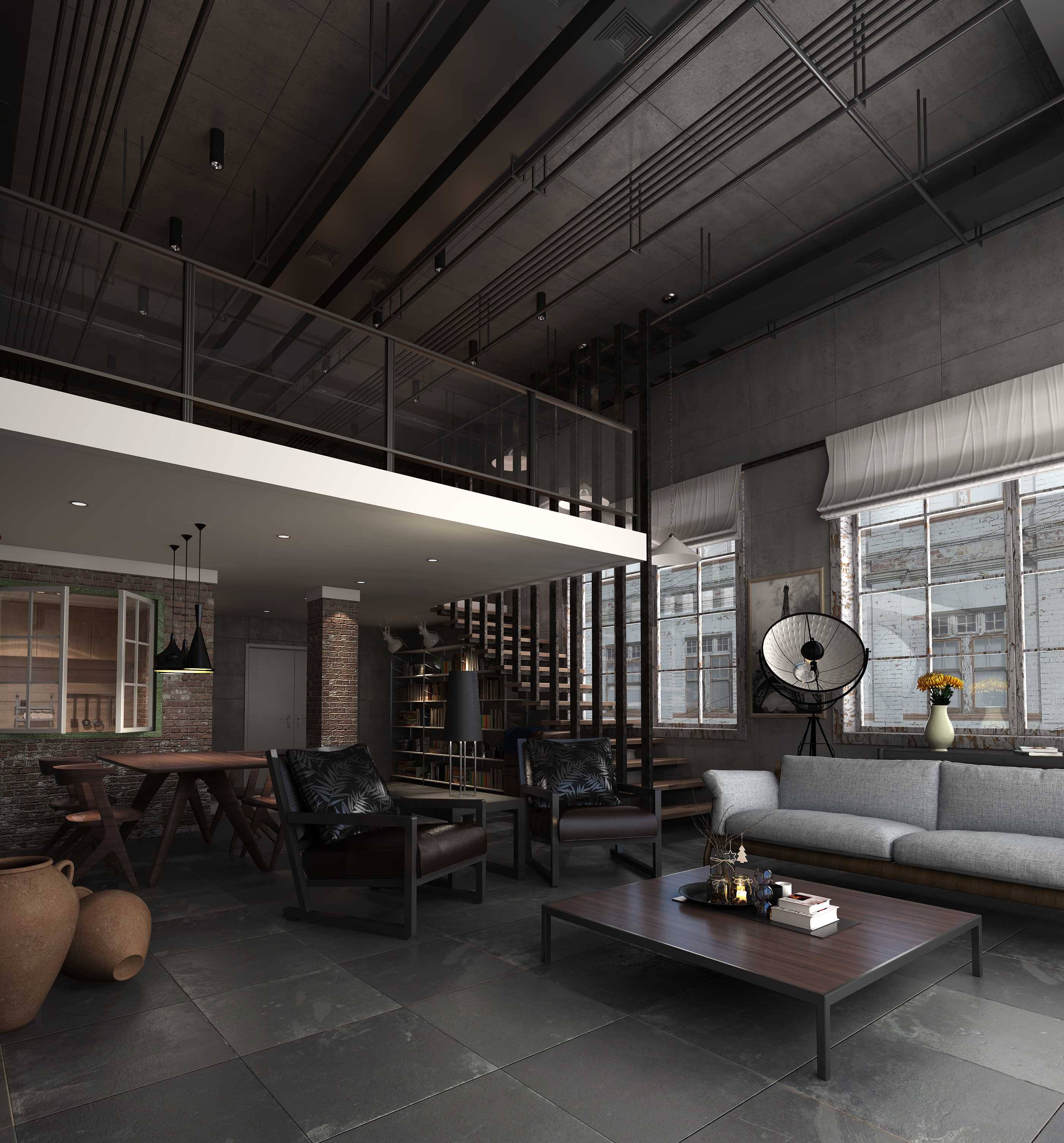 loft辦公室裝修設計效果圖