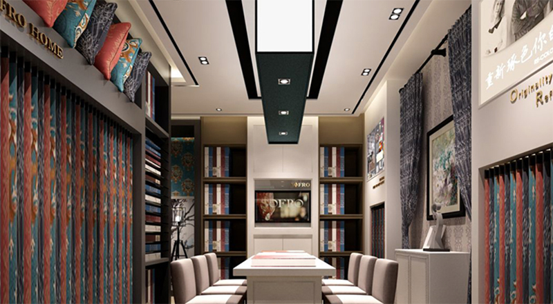 40-80平窗簾店展廳如何布局？