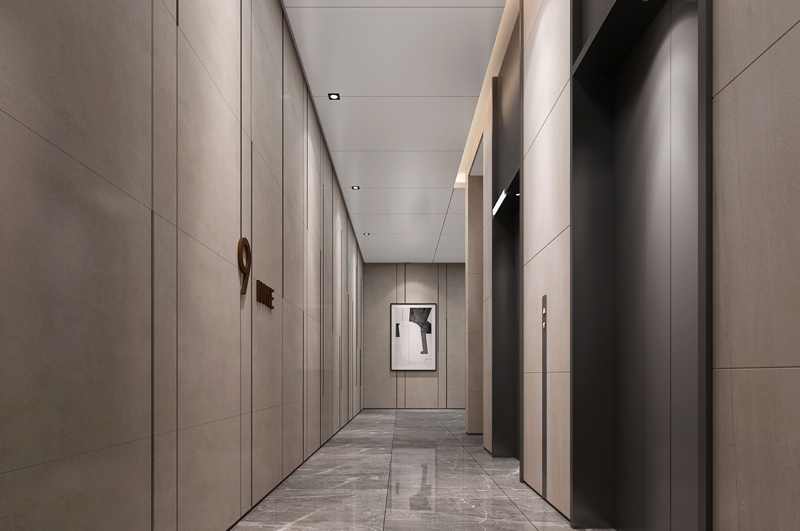 辦公樓過道設(shè)計效果圖