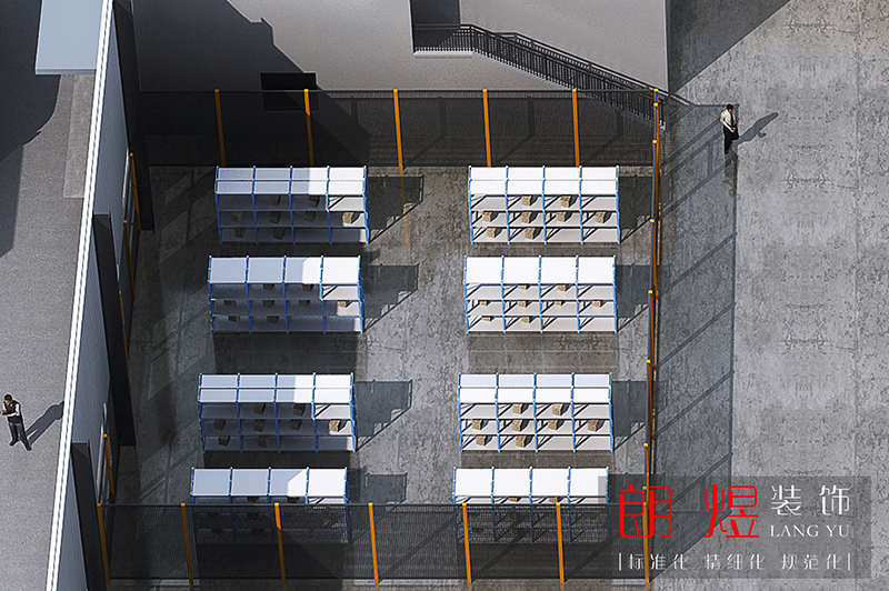 成都新都區工業園區2000平廠房裝修設計效果圖