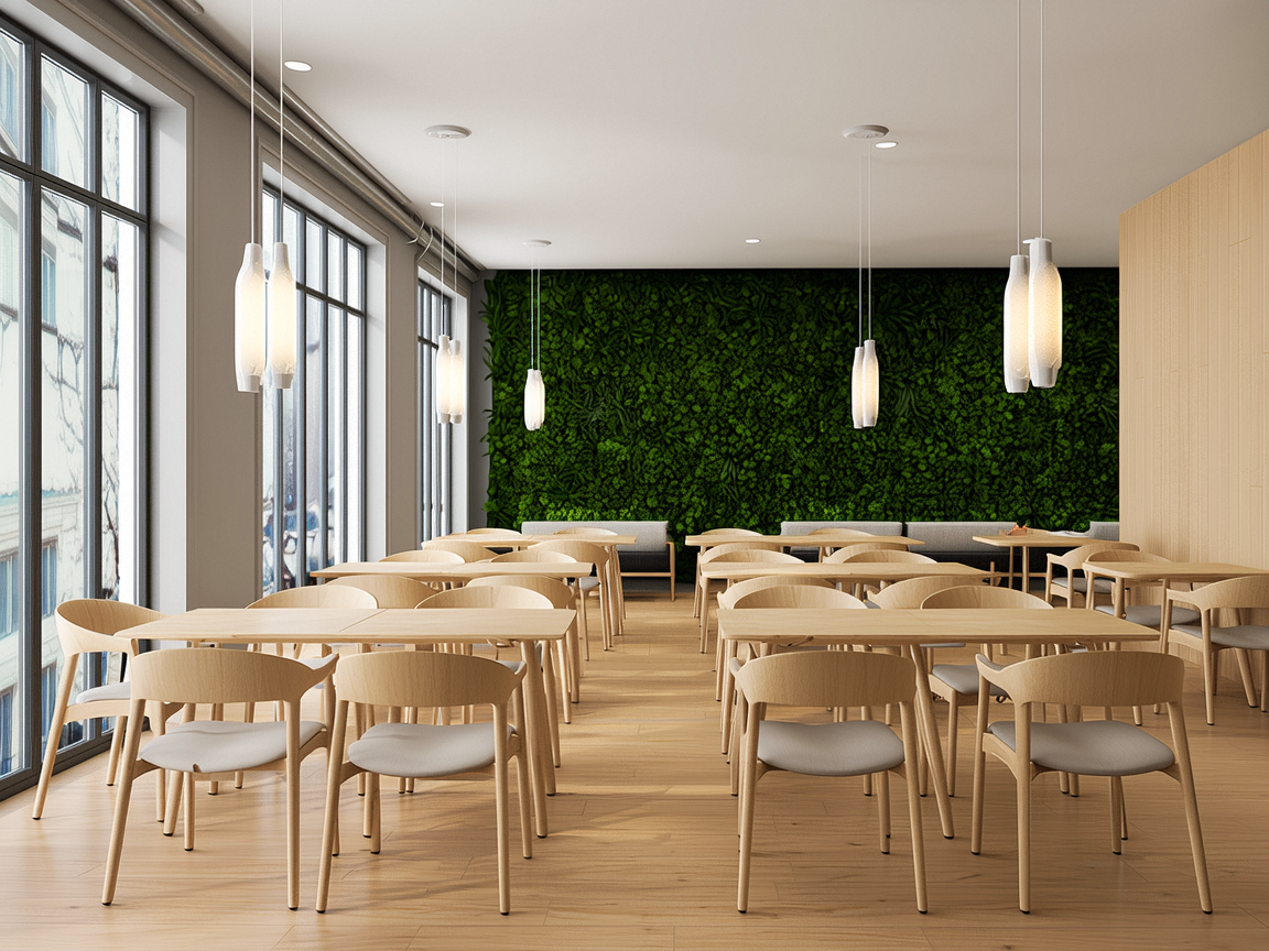 食堂裝修設(shè)計(jì)效果圖